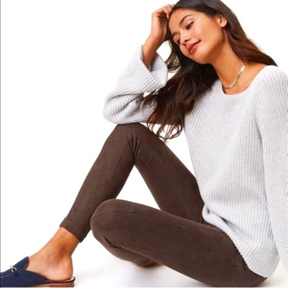 Loft faux suede leggings size 4 petite